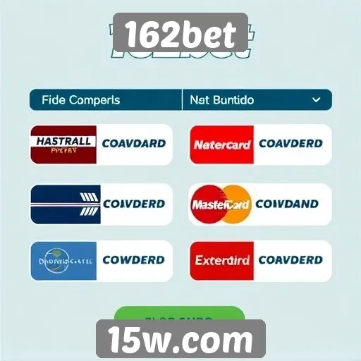 Opções de pagamento disponíveis no 162bet